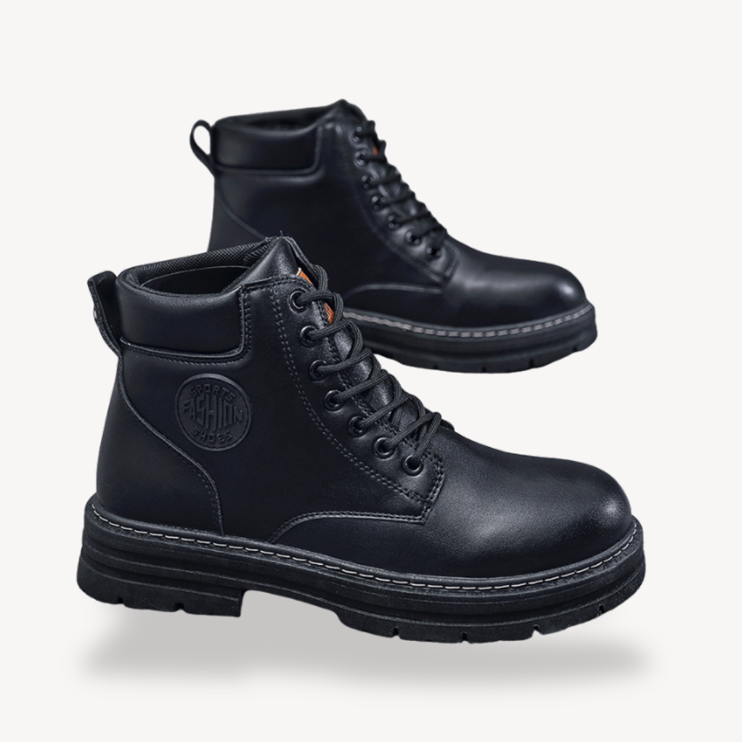 Work Boots - Ankle Height with Lace Up Street Style