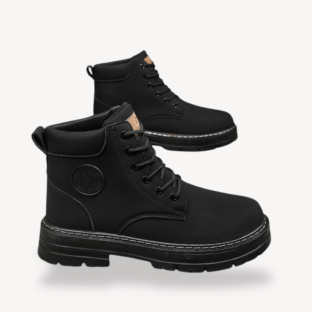 Work Boots - Ankle Height with Lace Up Street Style