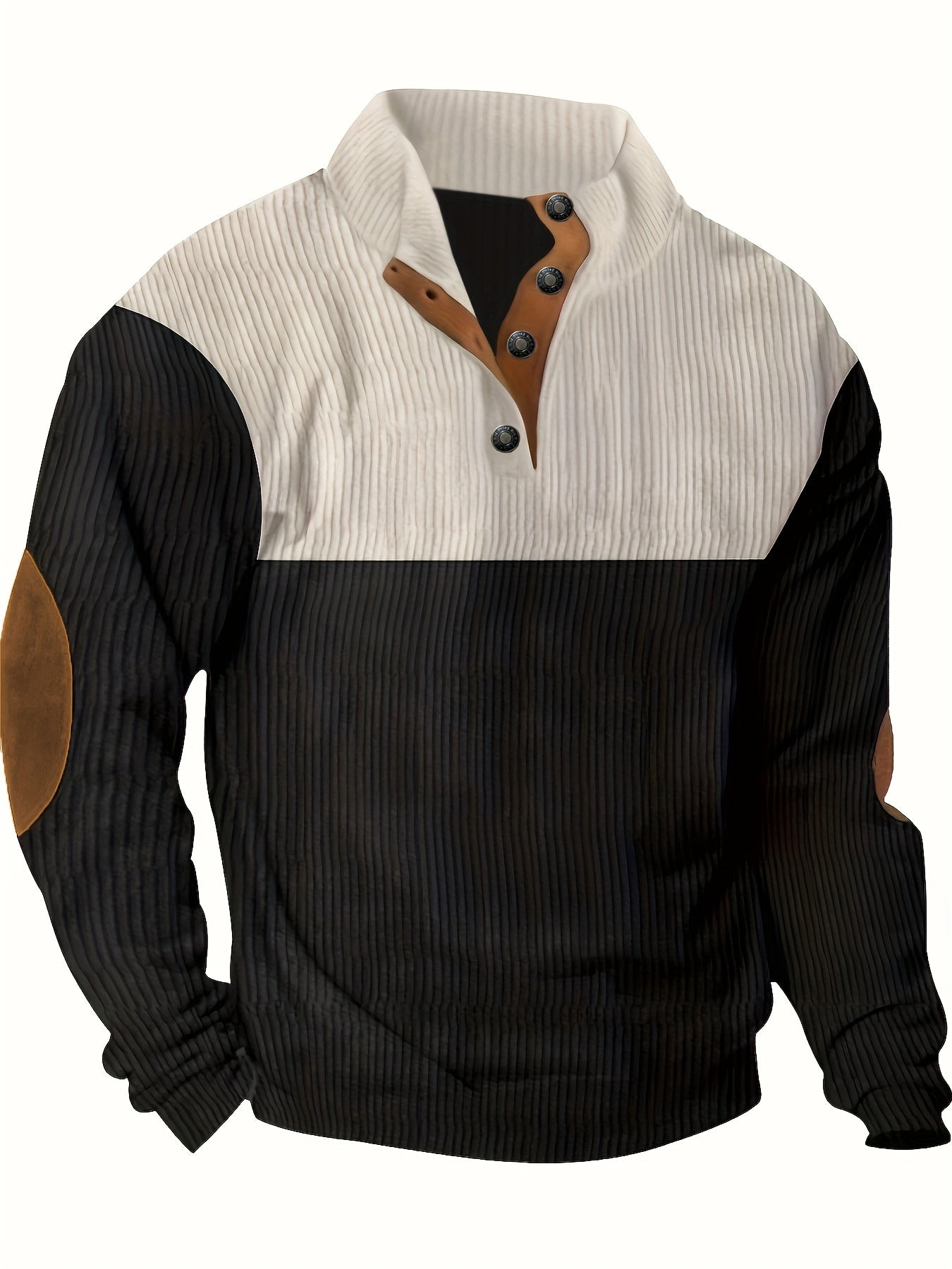 Cable Knit Jumper | Button Collar Long Sleeve