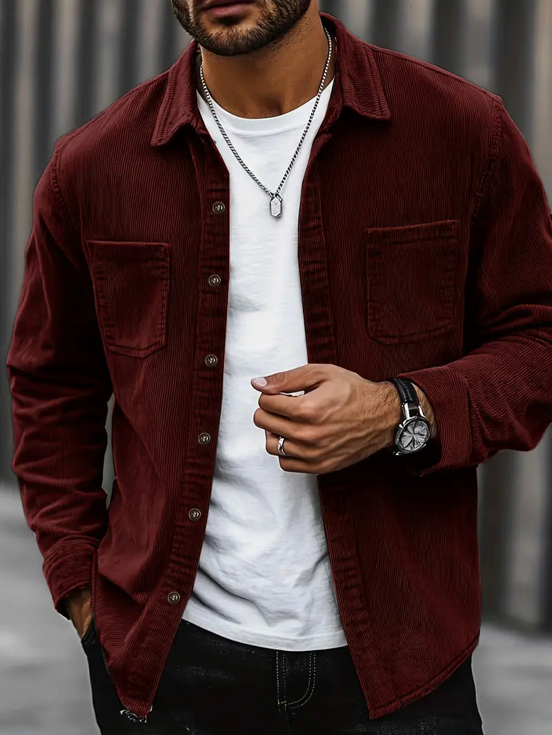 Men’s Trucker Jacket | Shirt Jacket Overshirt For Layering And Casual Wear