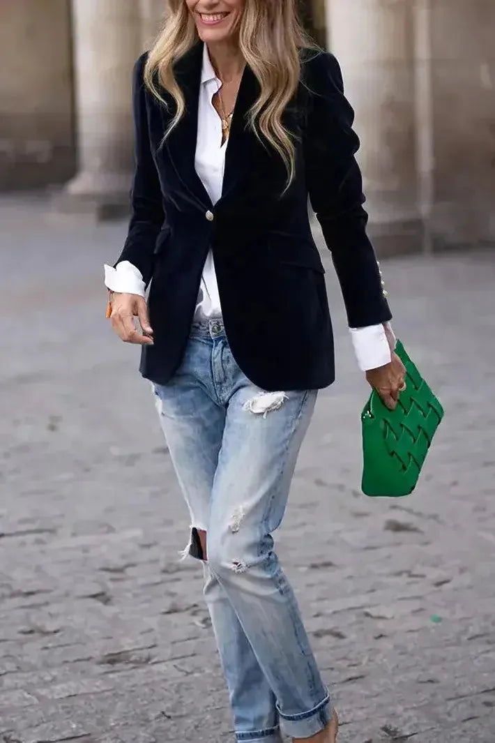 Blazer Jacket | Single Button Tailored