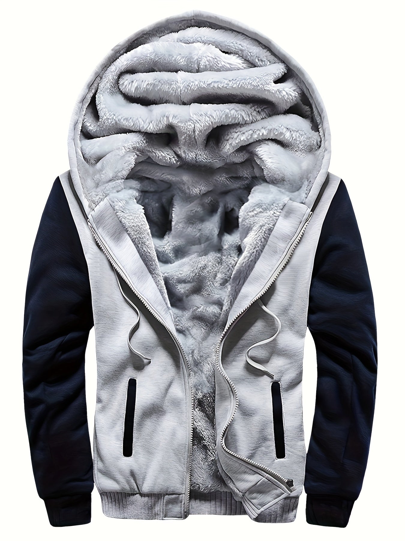Hooded Jacket - Zip Front with Layered Lining