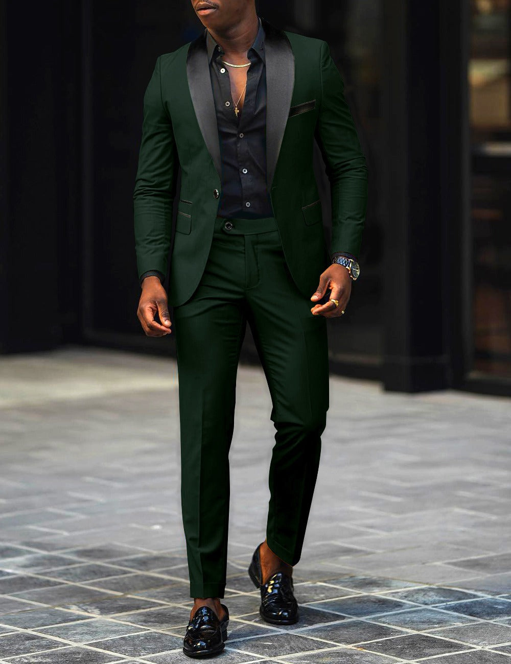 Slim Fit Suit - Two Piece Jacket and Trousers Set