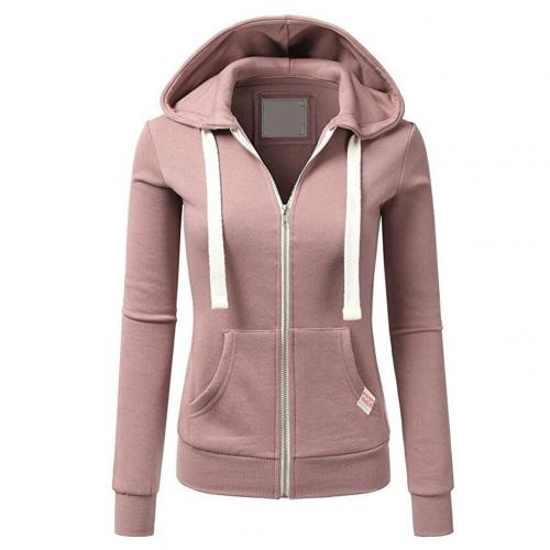 Zip Up Hoodie - Slim Fit with Drawstring Hood