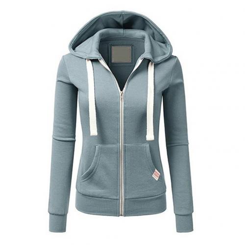 Zip Up Hoodie - Slim Fit with Drawstring Hood