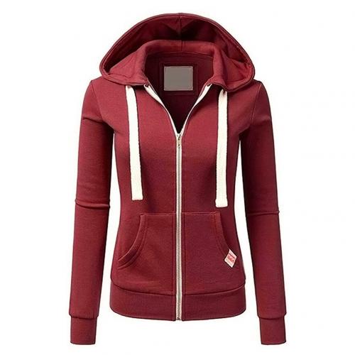 Zip Up Hoodie - Slim Fit with Drawstring Hood