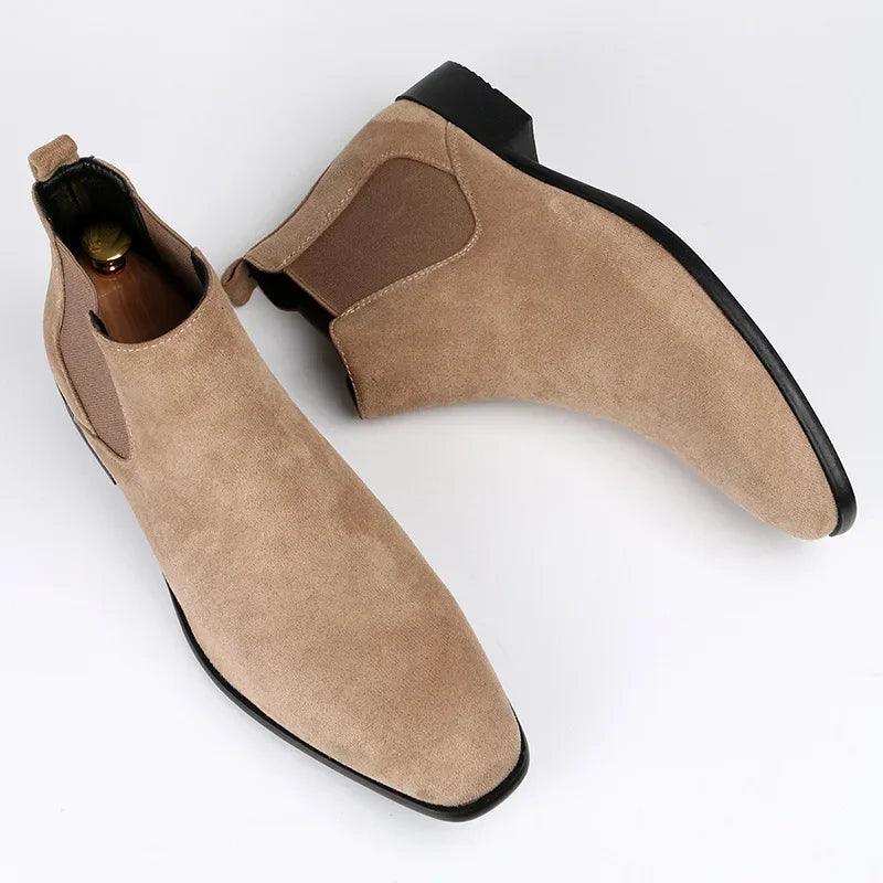 Chelsea Boots - Slim Ankle Fit with Square Toe Design