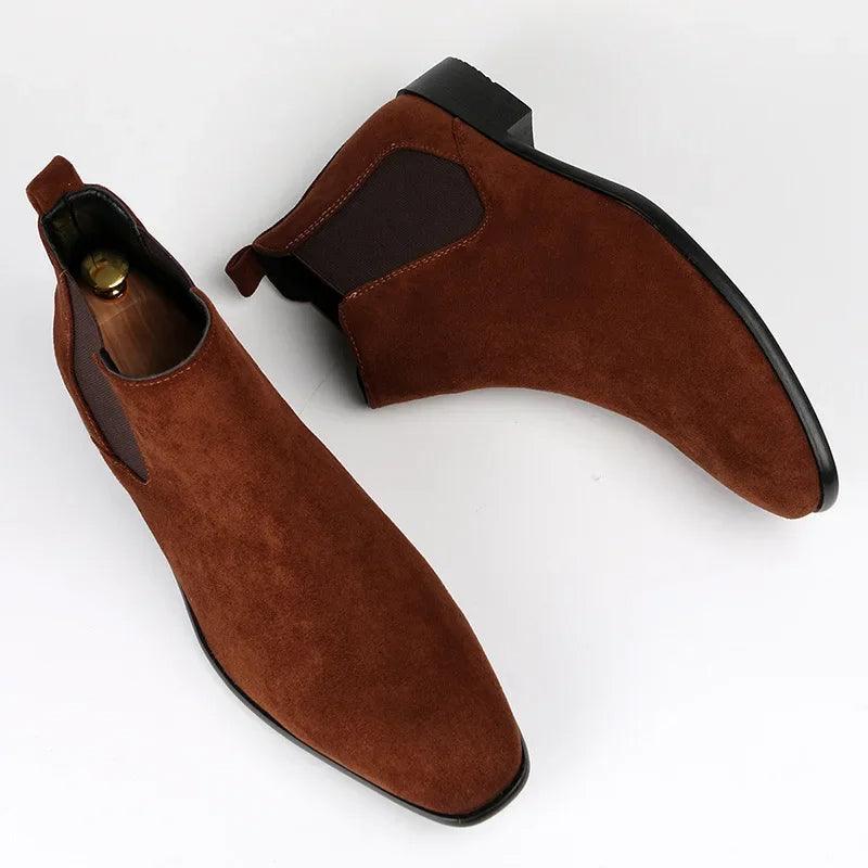 Chelsea Boots - Slim Ankle Fit with Square Toe Design