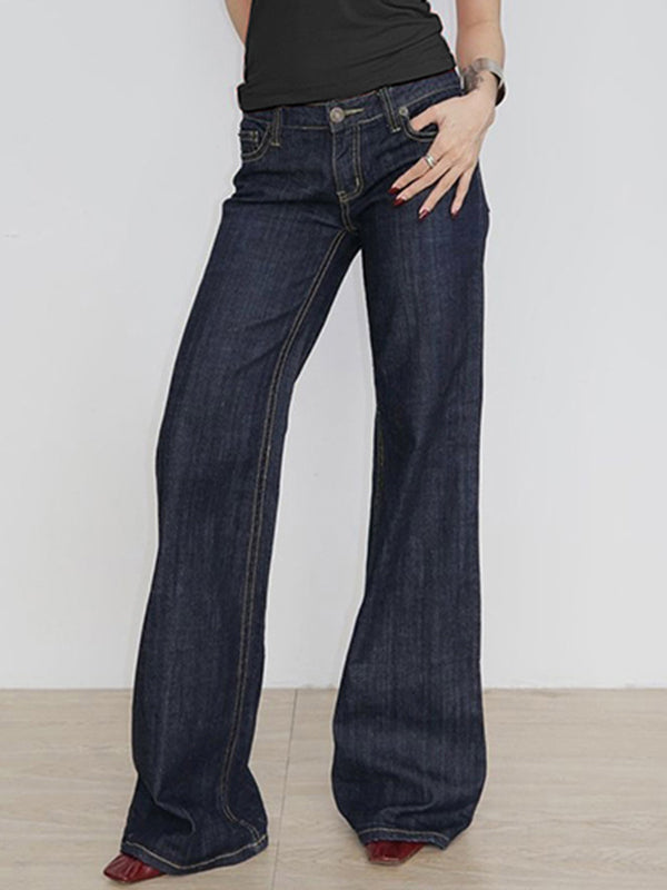 Women’s Low Rise Wide Jeans | Wide Leg Relaxed Fit
