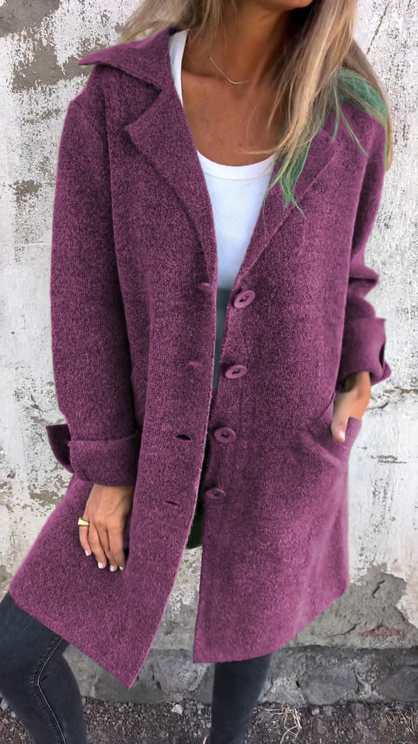 Longline Coat | Button Front with Collared Design