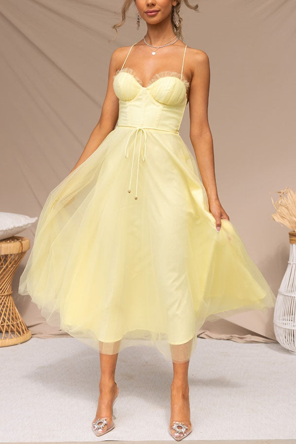 Women's Sleeveless Corset Maxi Dress