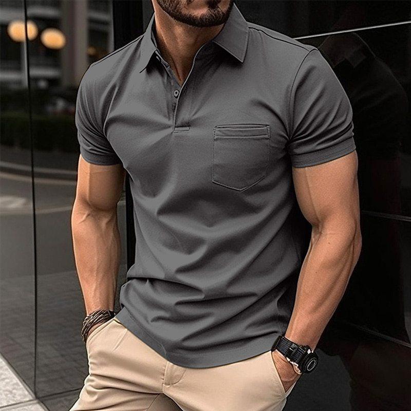 Men's Tight Collared Polo Shirt