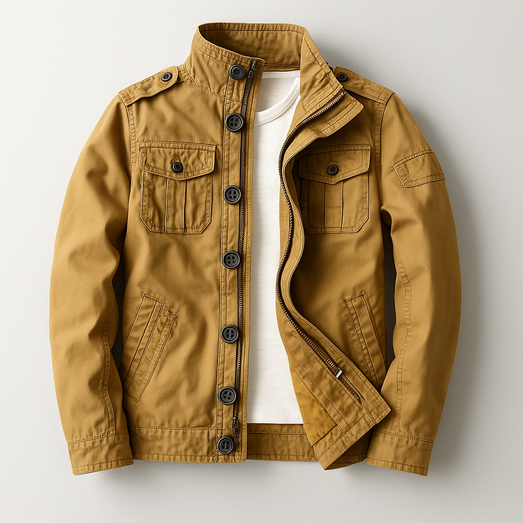 Utility Jacket | Button Front Casual Style