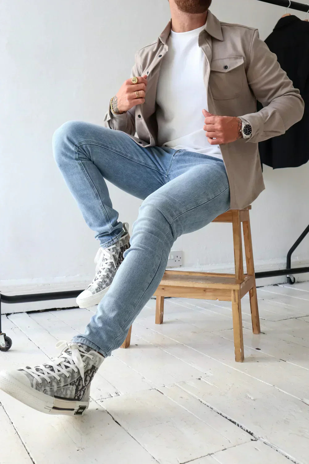 Men’s Trucker Jacket | Button Up Overshirt For Layering And Casual Wear