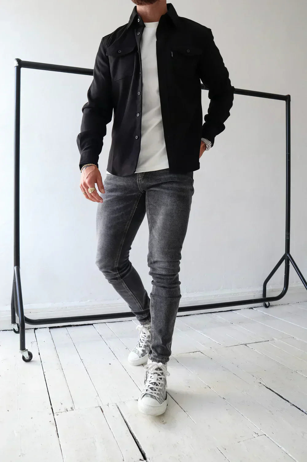 Men’s Trucker Jacket | Button Up Overshirt For Layering And Casual Wear