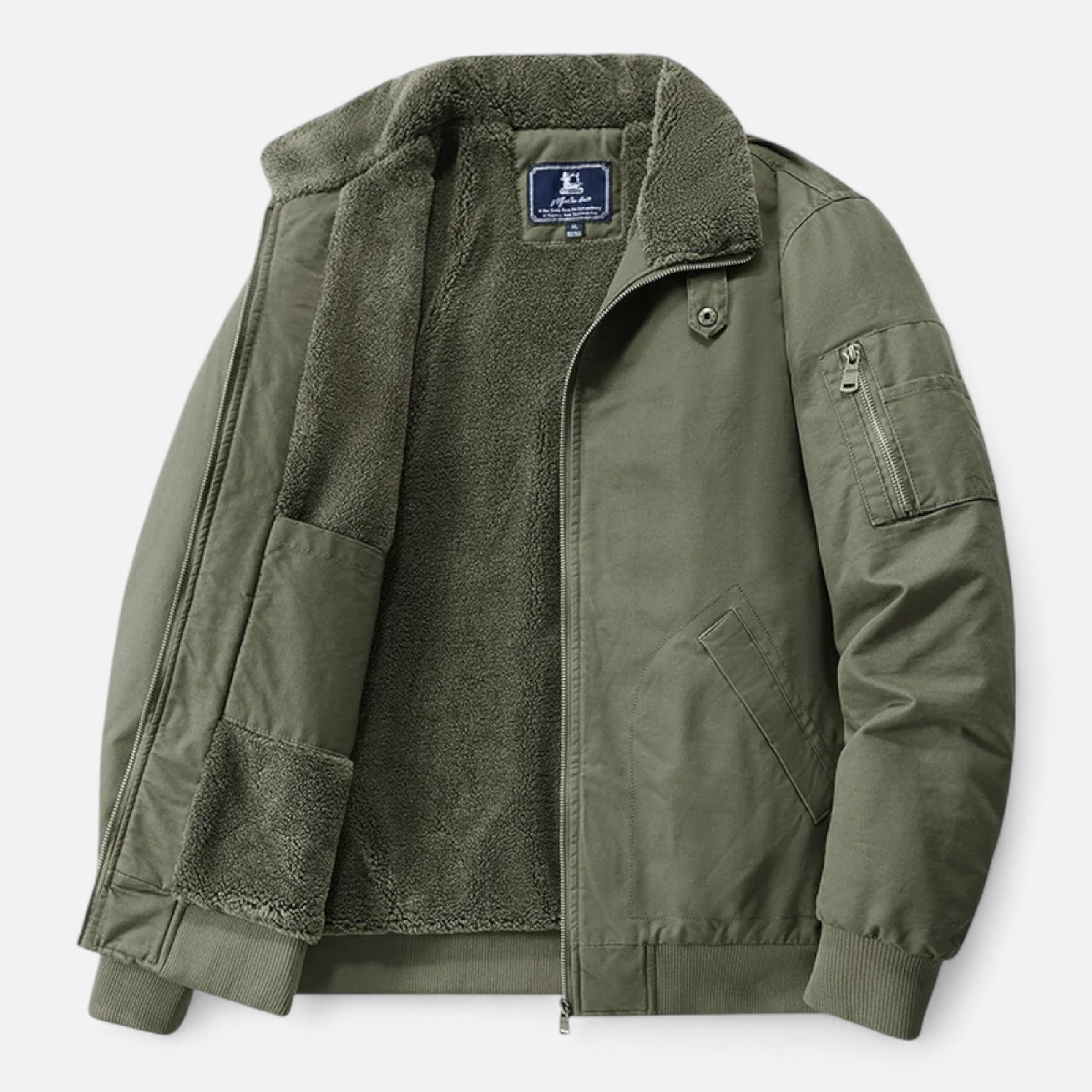 Men’s Padded Bomber Jacket | Warm Lined Workwear Jacket For Autumn And Winter