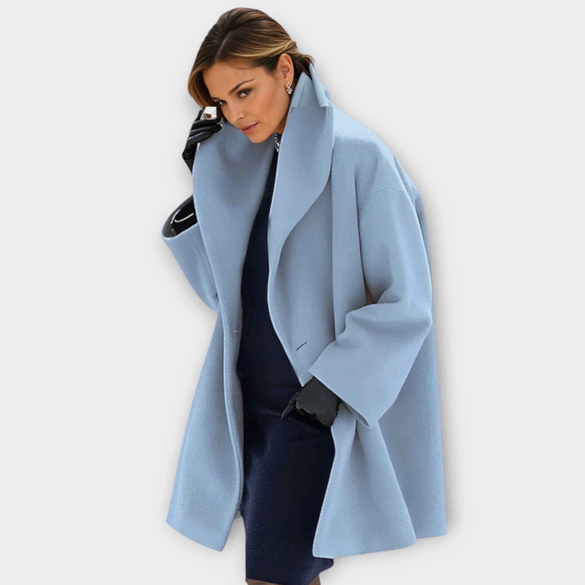Oversized Overcoat - Relaxed Fit with Wide Lapel