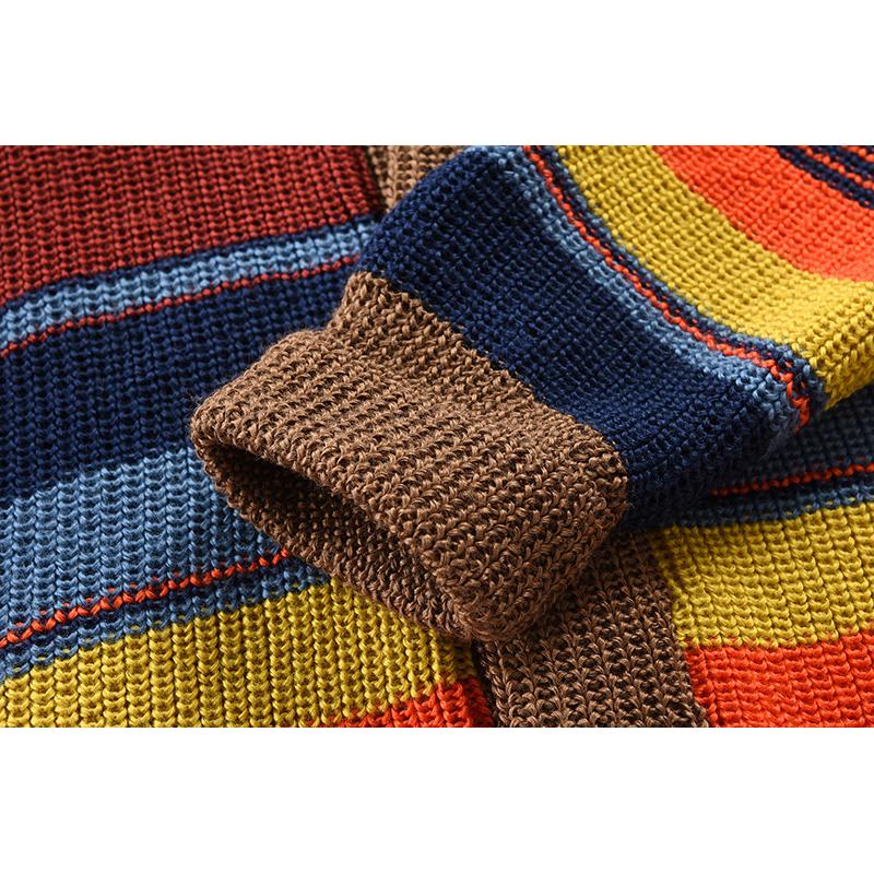 Button Front Cardigan | Striped Pattern