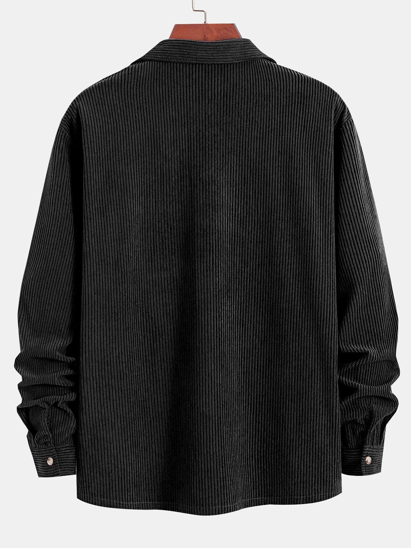 Open Collar Shirt | Long Sleeve Button Down