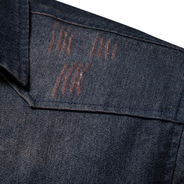 Denim Blouse | Long Sleeve with Button Front and Chest Pockets