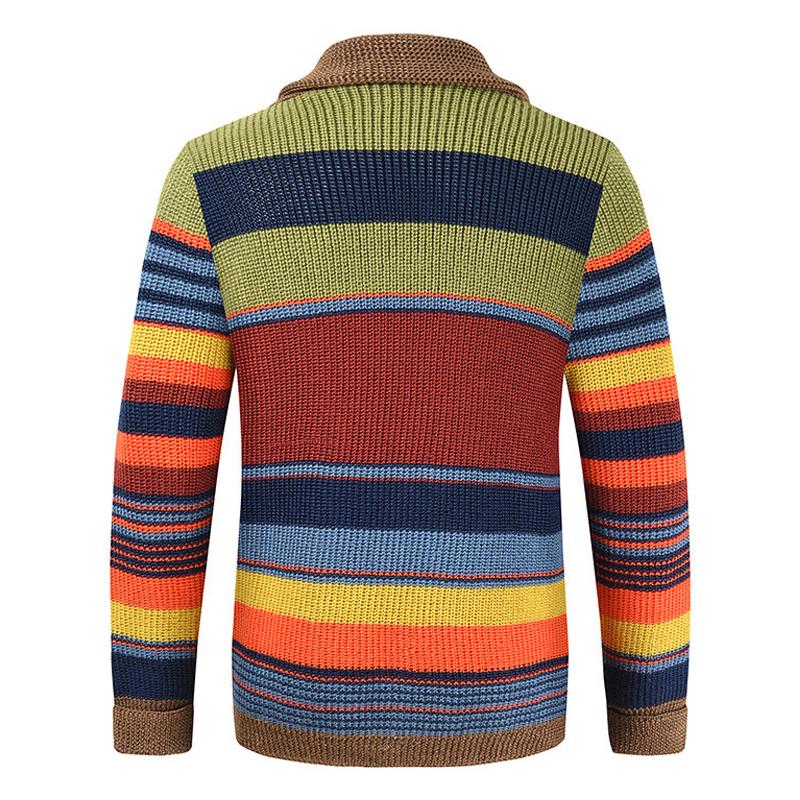 Button Front Cardigan | Striped Pattern