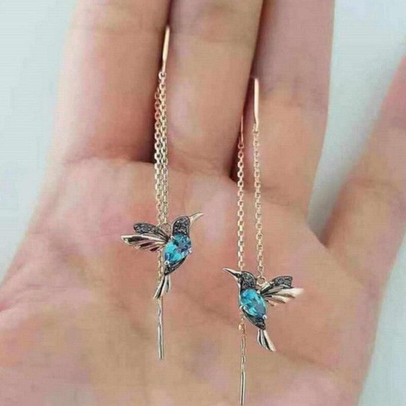 Bird Drop Earrings - Threader Design