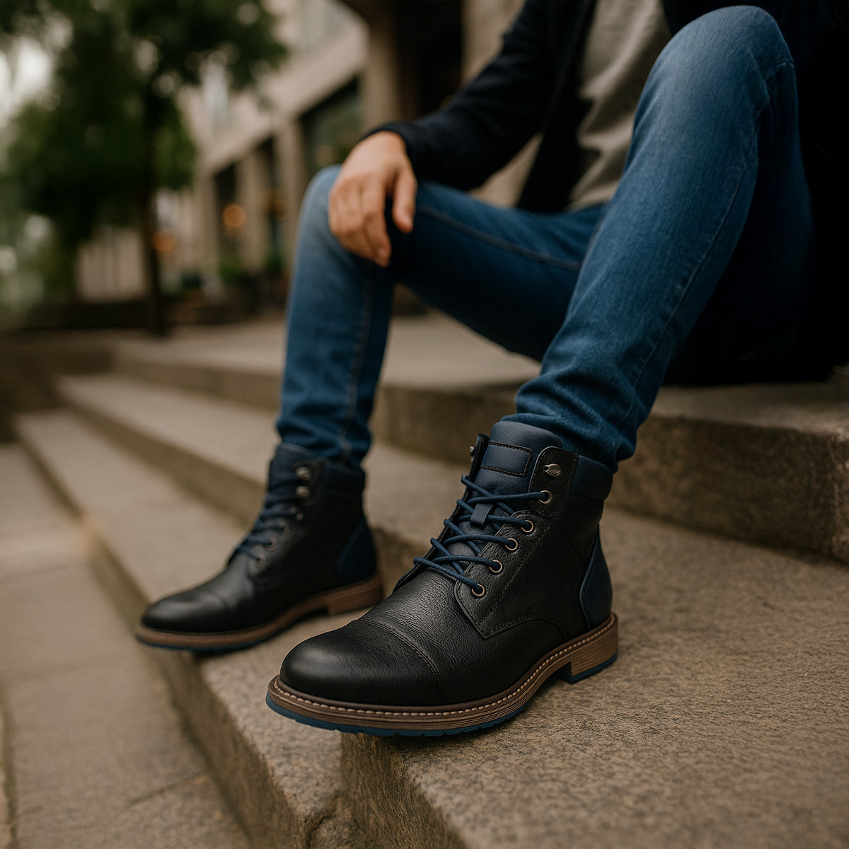 Men’s Lace Up Ankle Boots | Rugged Casual Smart Boots