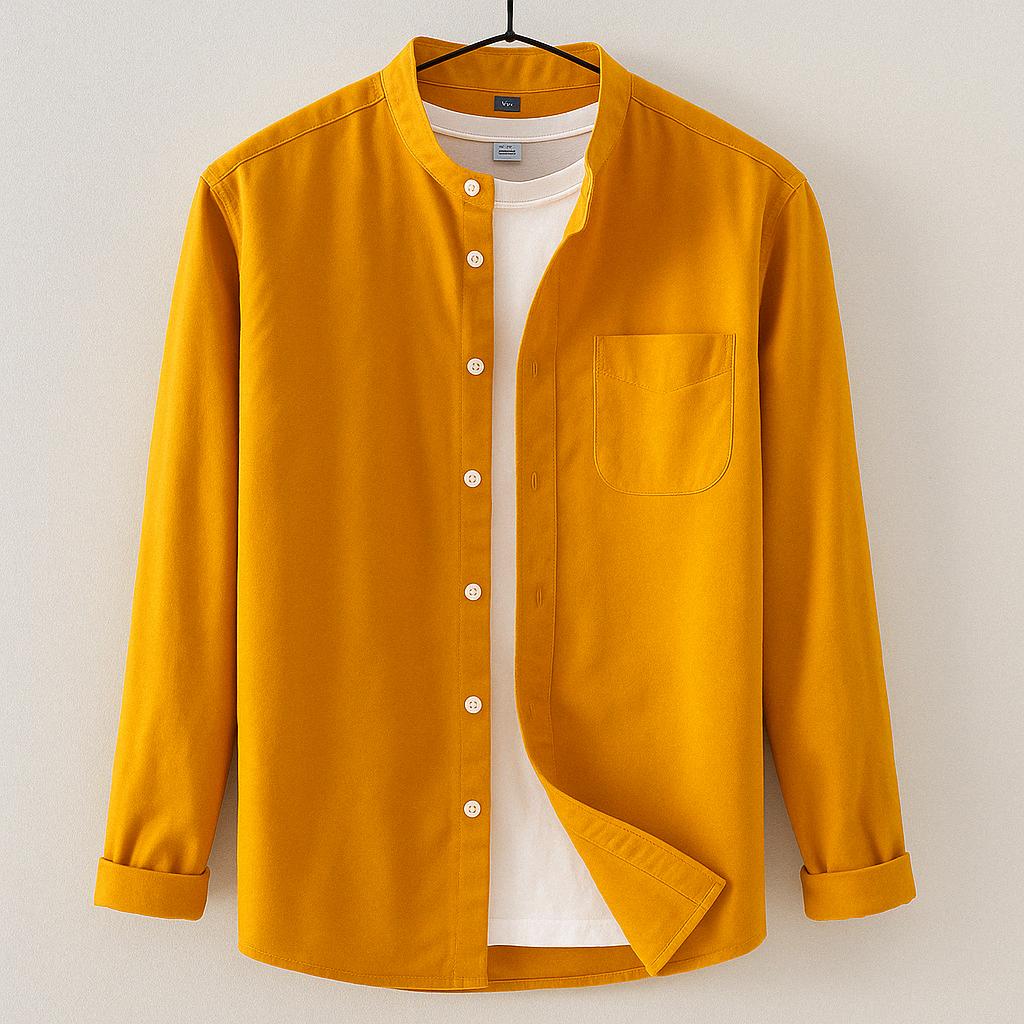 Button Collar Shirt | Long Sleeve