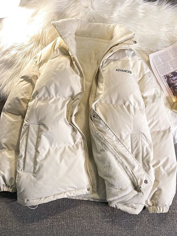 Women’s Padded Puffer Jacket With High Neck Zip Up