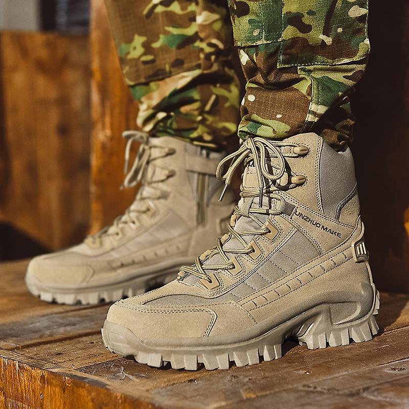 Tactical Combat Boots - Lace Up Ankle Design