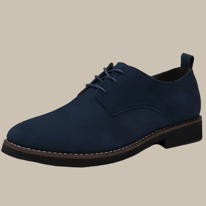 Lace Up Derby Shoes - Classic Round Toe Style