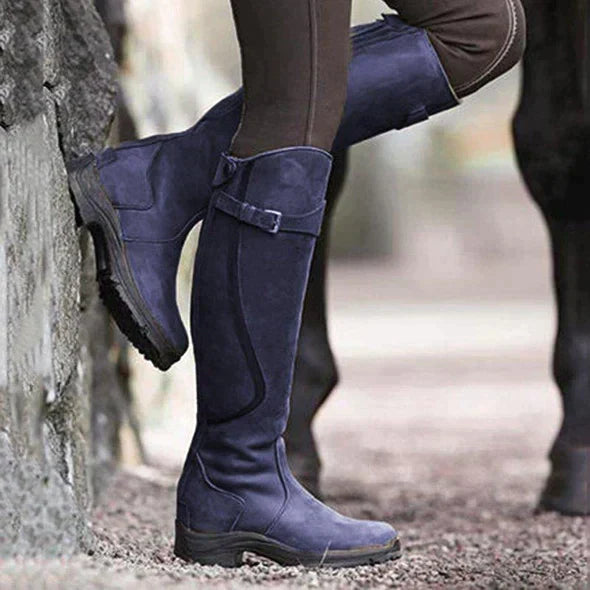 Knee High Boots for Walking - Grip Sole Outdoor Style