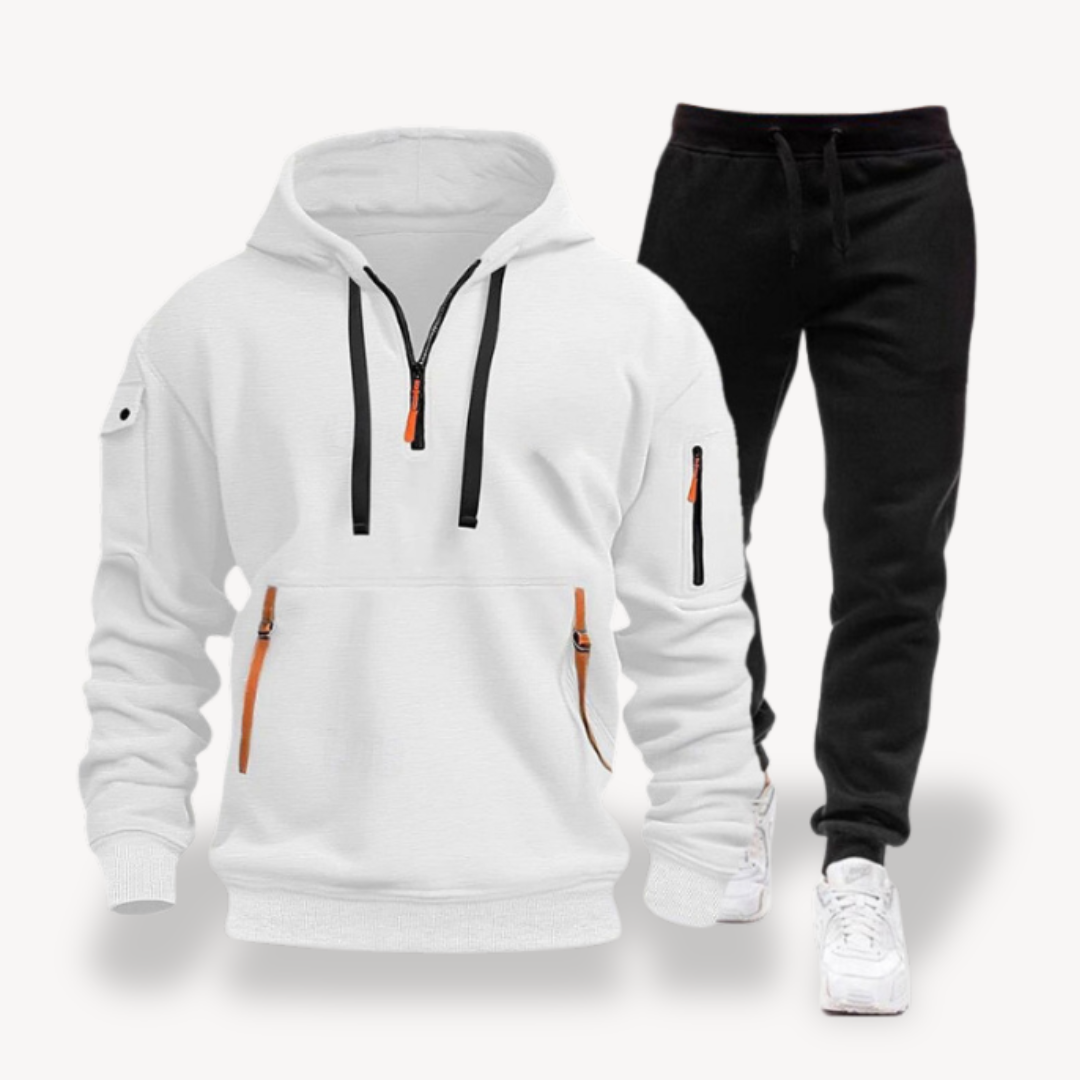 Tech Tracksuit Set - Half Zip Hoodie and Joggers