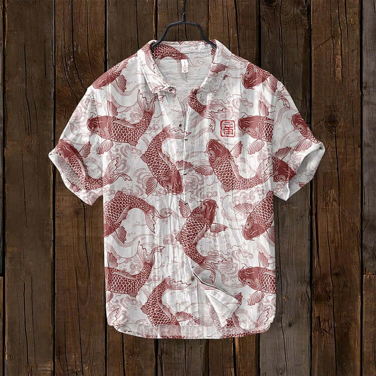 Men’s Short-Sleeve Button-Up Shirt