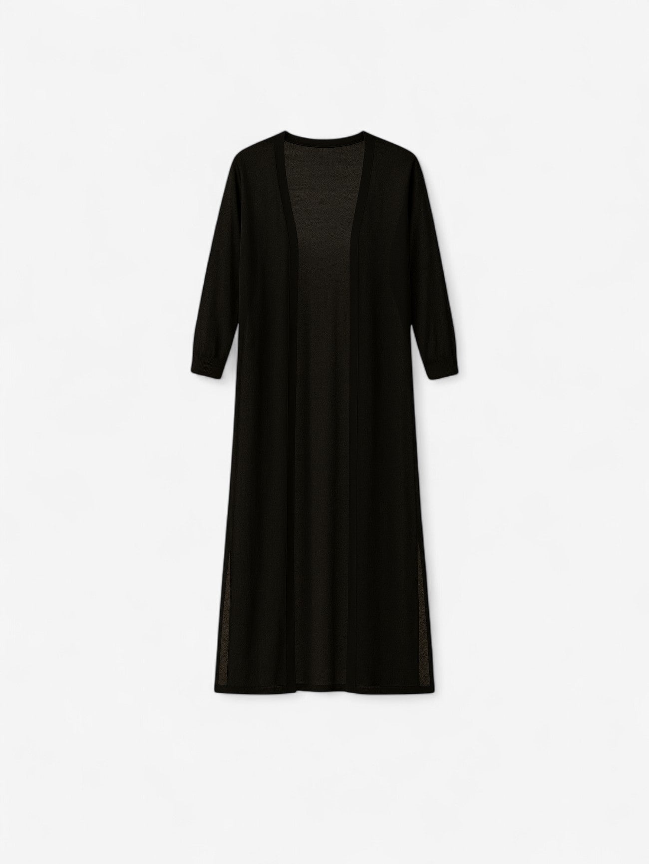 Women's Long Open Front Knitted Cardigan Vest