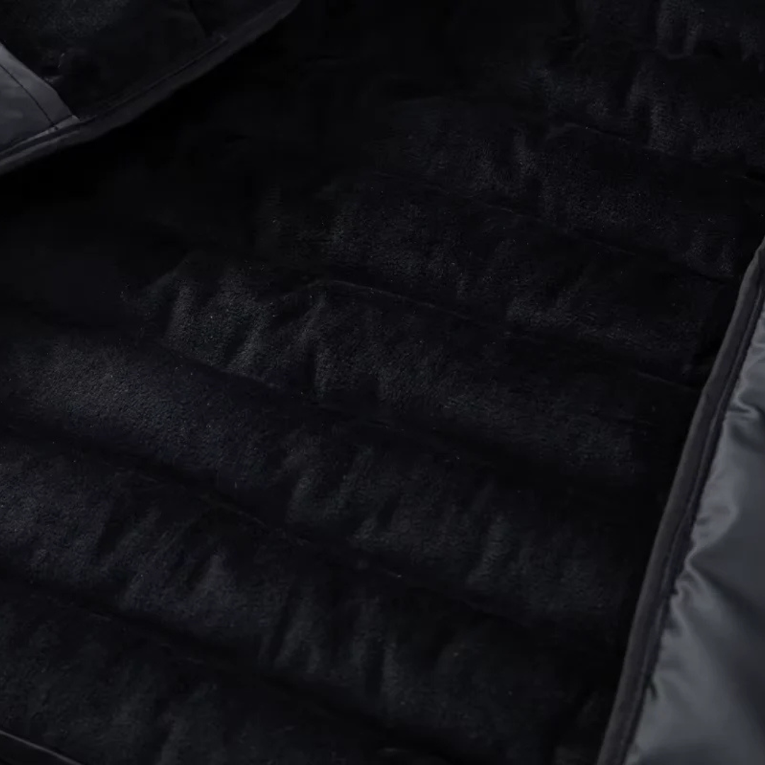 Men’s Hooded Puffer Jacket | Padded Zip Up Hybrid Winter Coat