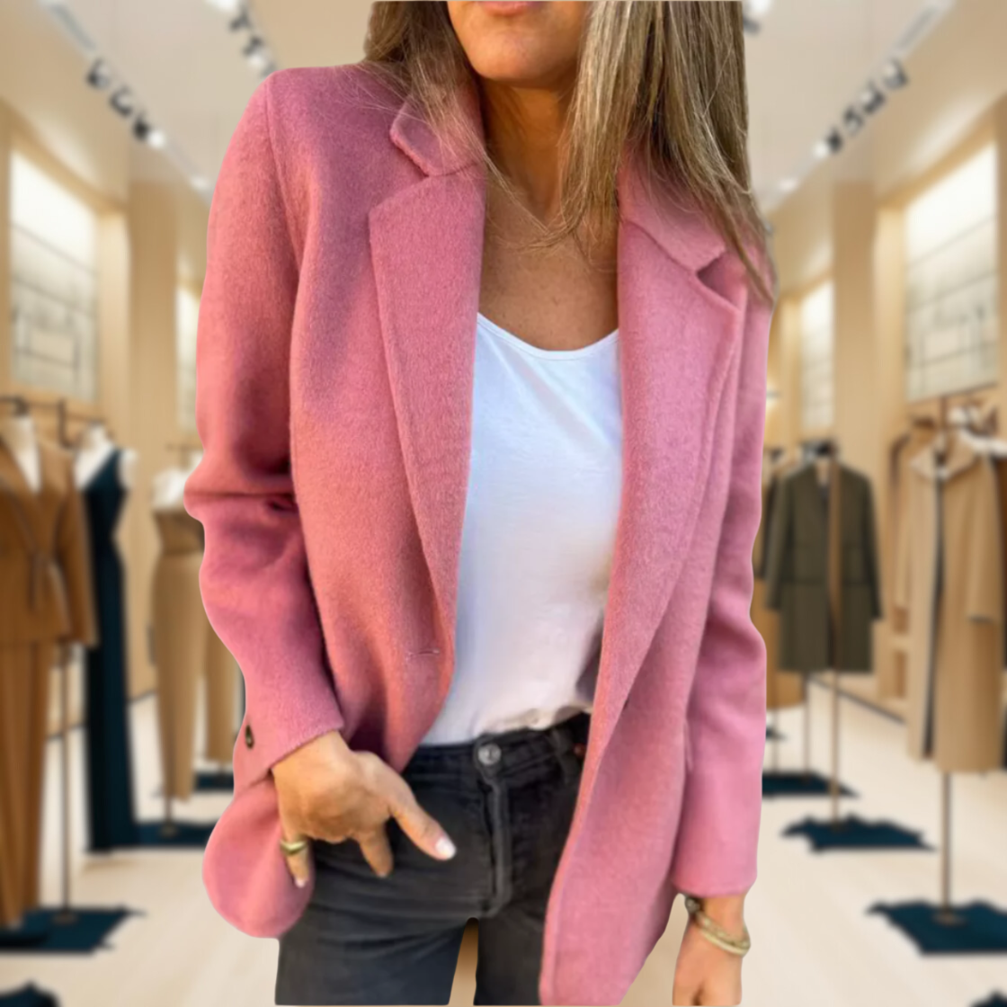Single Breasted Blazer - Classic One Button Style