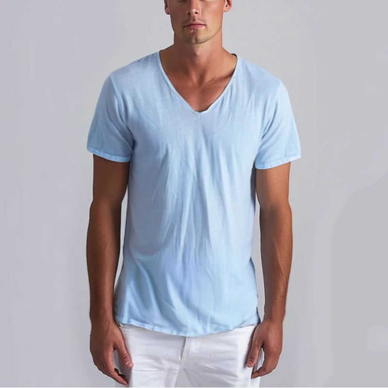 Men's Casual V-Neck T-Shirt