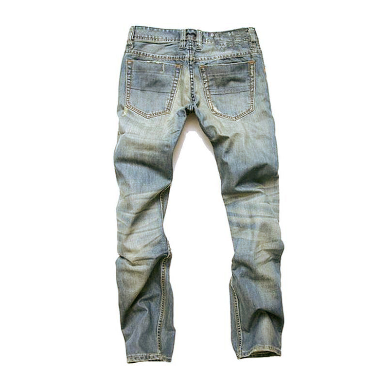 Skinny Jeans - Distressed Style with Faded Wash