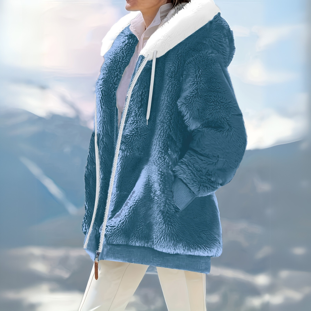 Hooded Zip Coat | Relaxed Fit Pockets