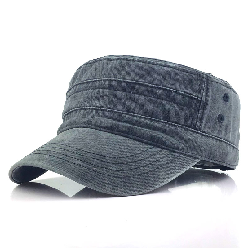 Military Cap - Classic Cadet Style with Curved Brim