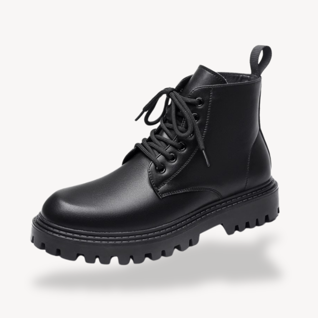 Chunky Boots - Lace Up Ankle Style for Everyday Wear