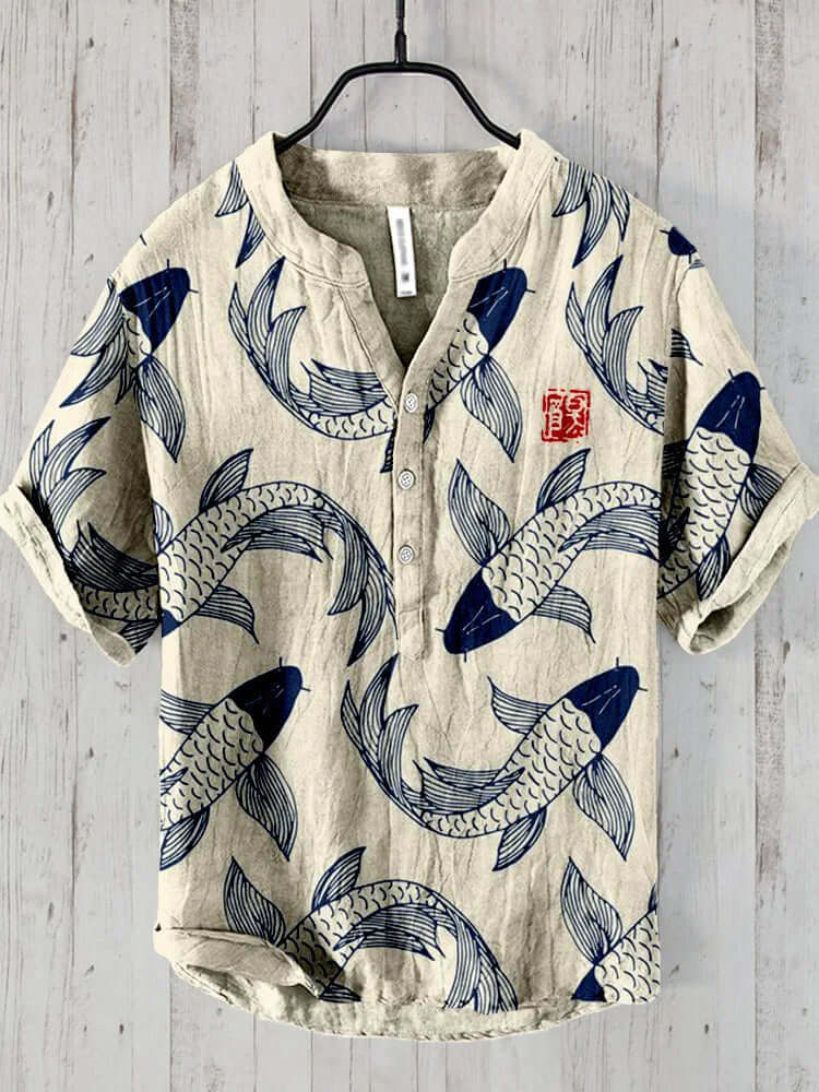 Men’s Short-Sleeve Button-Up Shirt
