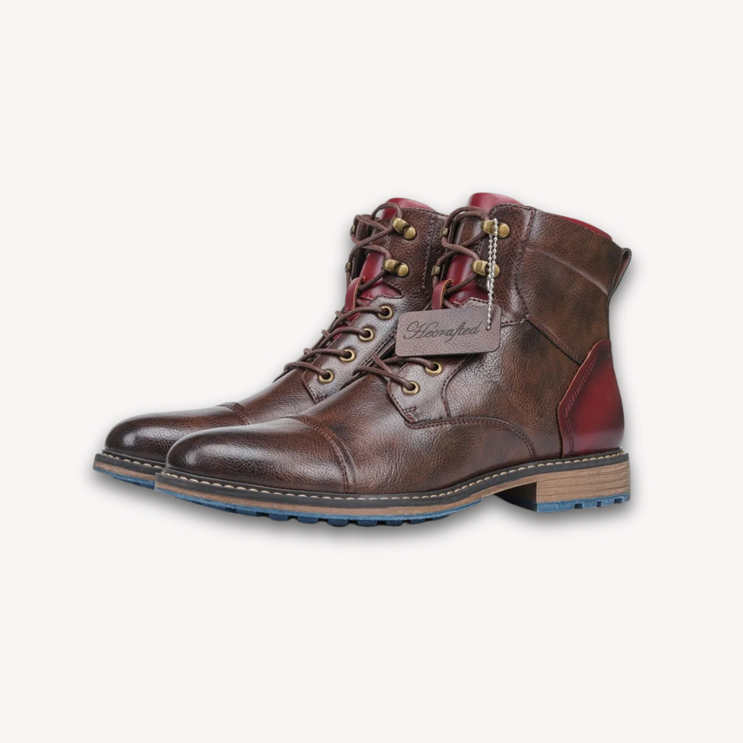 Fashion Ankle Boots - Lace Up Design with Casual Finish