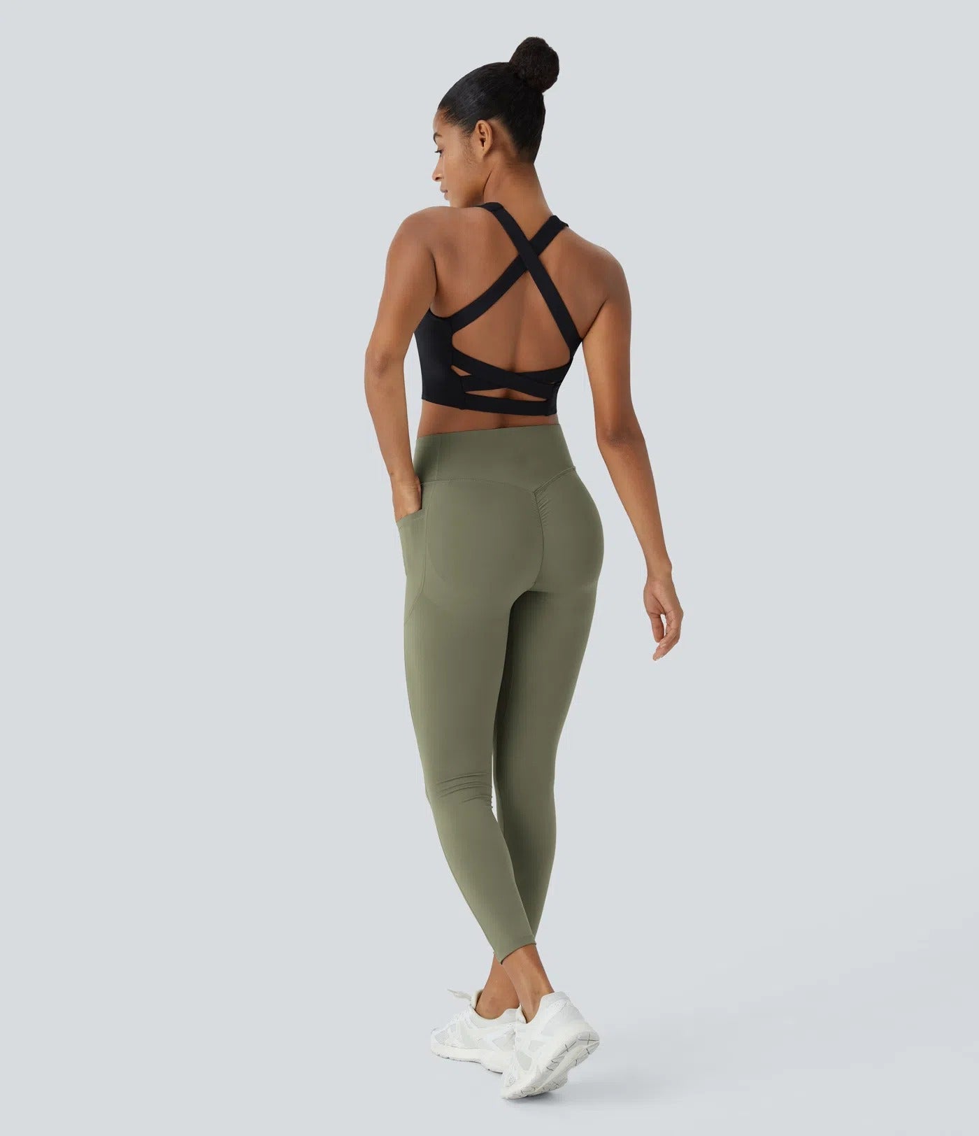 High Waist Gym Leggings - With Pockets