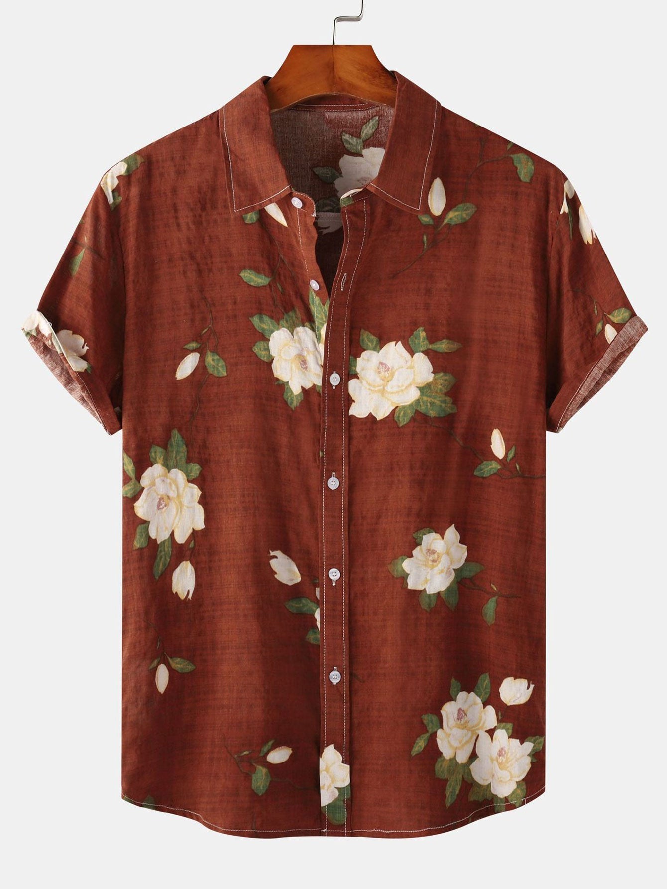 Men's Floral Short Sleeve Shirt