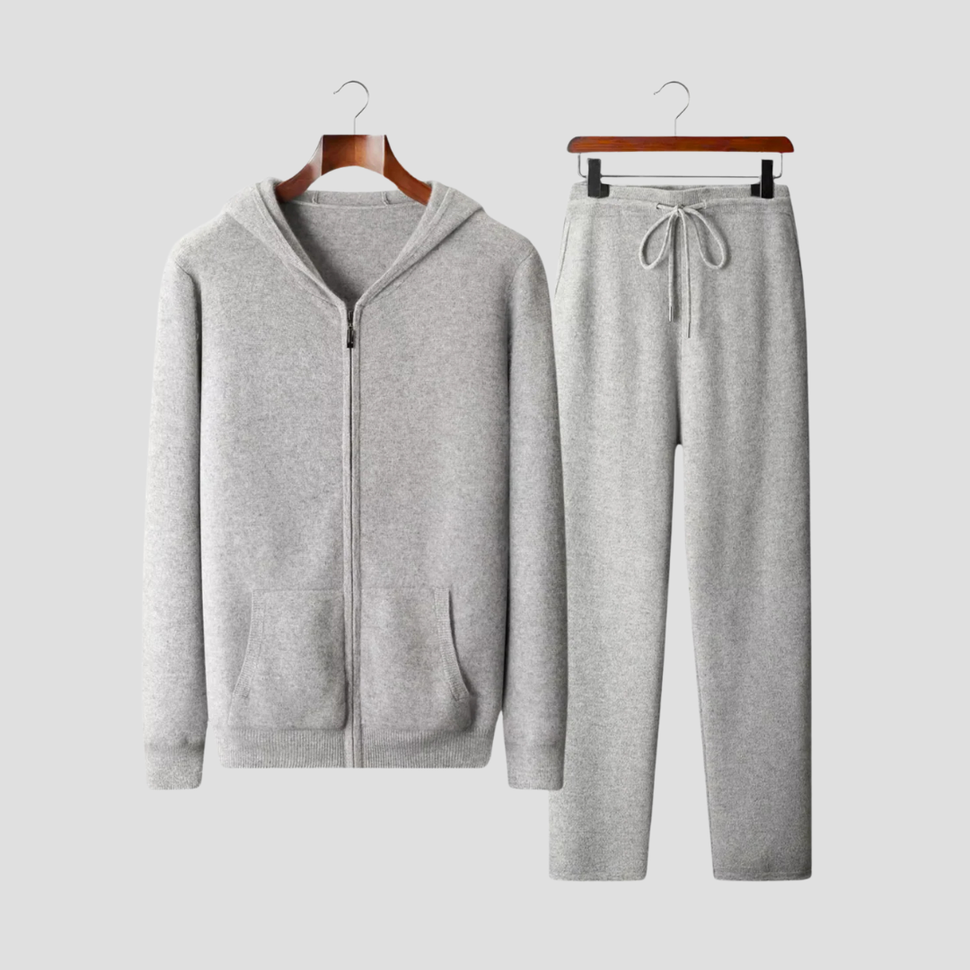 Men’s Tracksuit Zip Hoodie And Joggers Set | For Lounging And Casual Wear