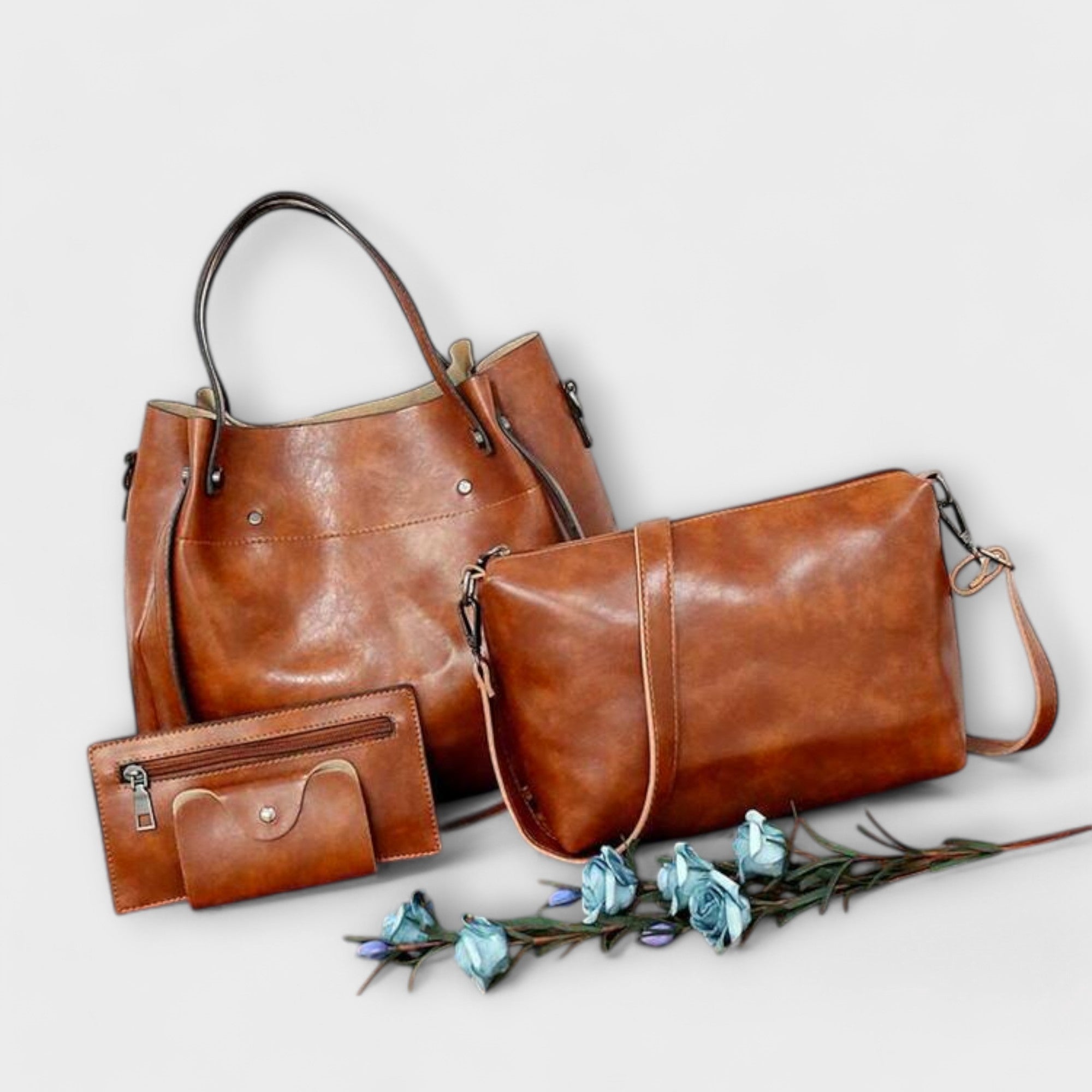 Handbag Set - Tote Crossbody and Purse Combination