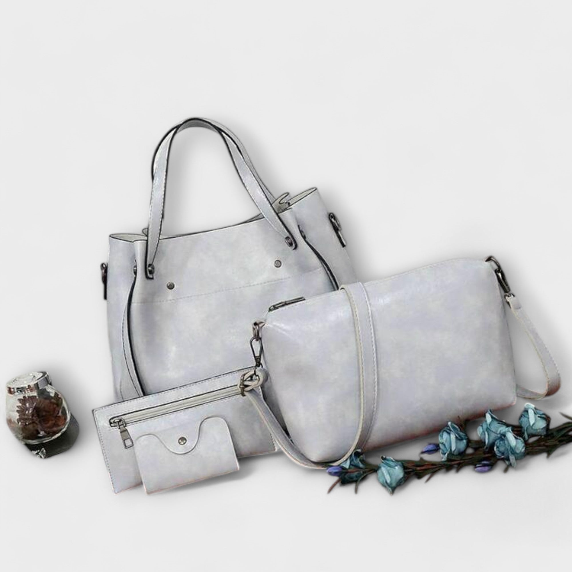 Handbag Set - Tote Crossbody and Purse Combination