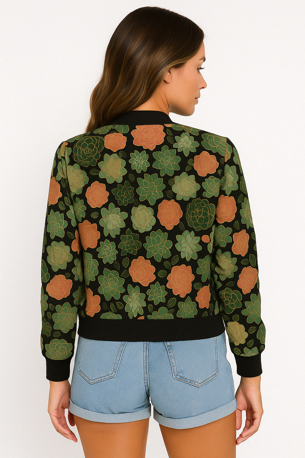 Bomber Jacket - Zip Front with All Over Print